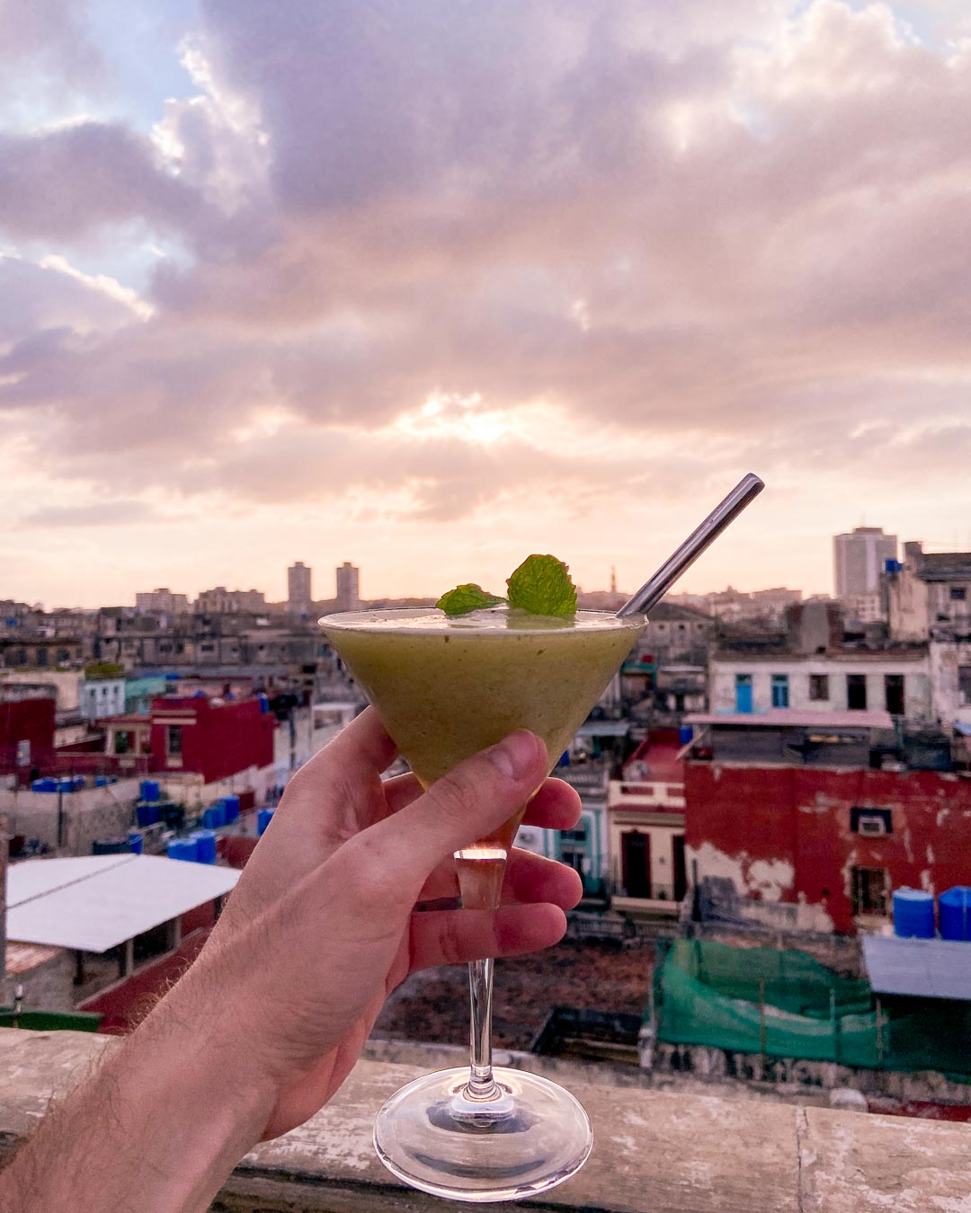 Rooftop bar in Havana