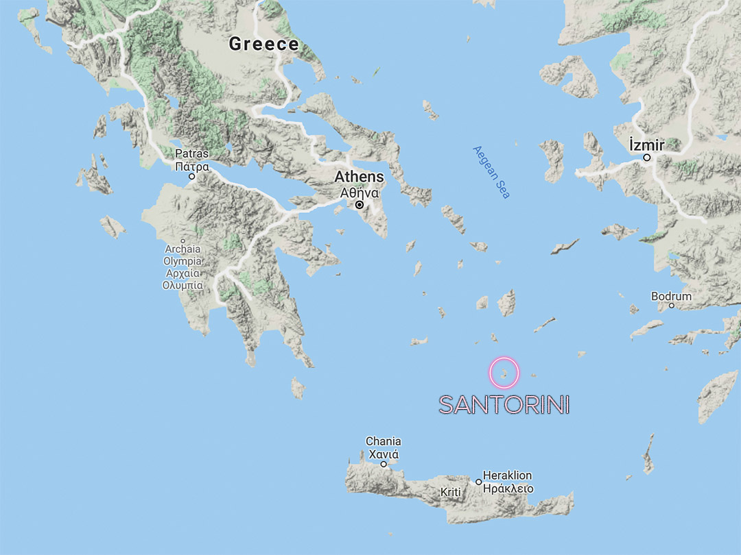 Where is Santorini Guide Map
