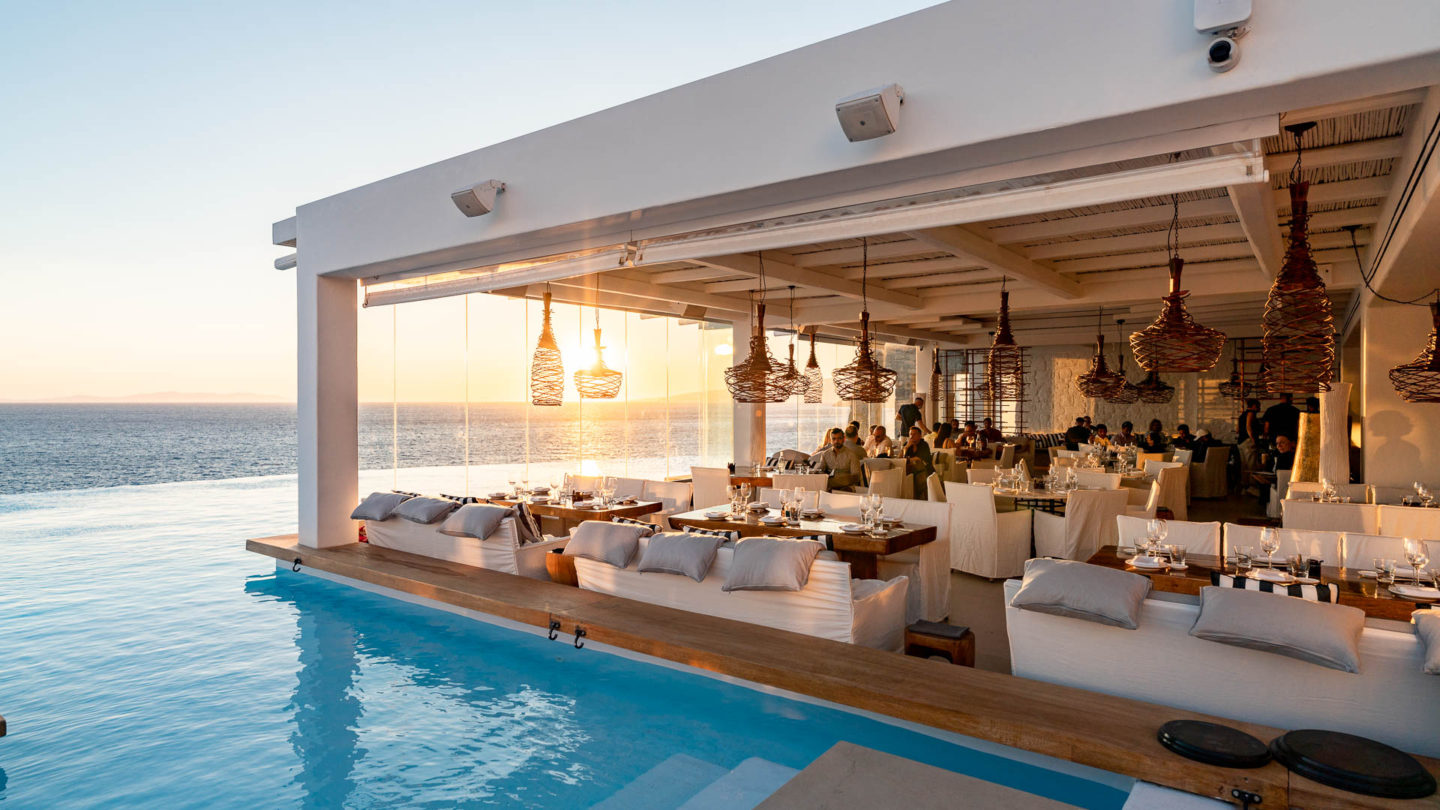 Mykonos's New Zuma - Amazing Infinity Pool, Bar & Restaurant